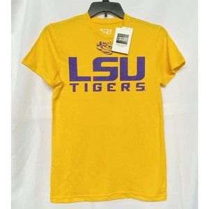 LSU Tigers New w Tag Short Sleeve T Shirt E5 Collegiate Collection Size Small